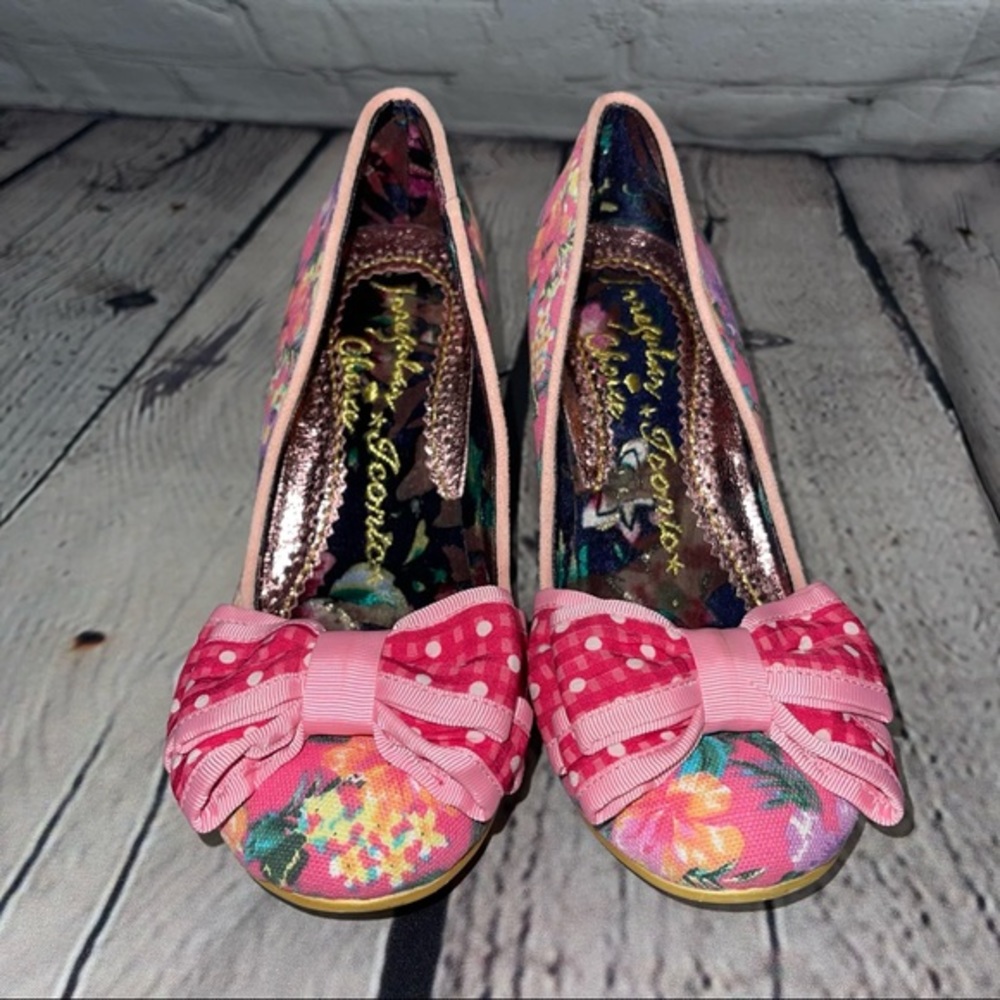 Irregular Choice Pink Heels with Bow
